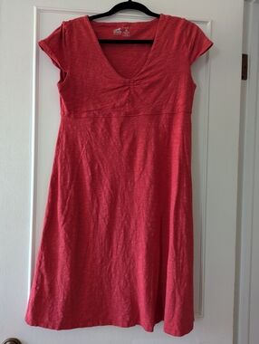 Horny Toad Heathered Coral T-shirt Dress Women's LG